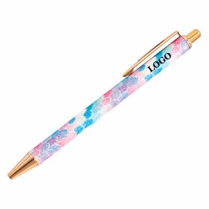 Rainbow Gradient Color Barrel Ballpoint Pen