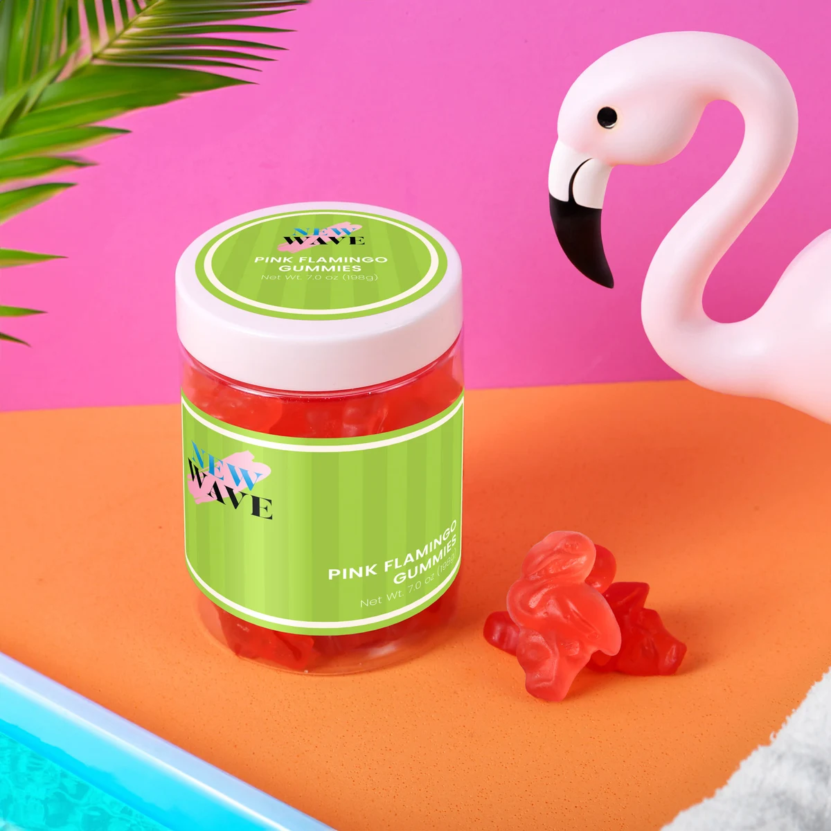 Pink Flamingo Gummies: Large Jar 1
