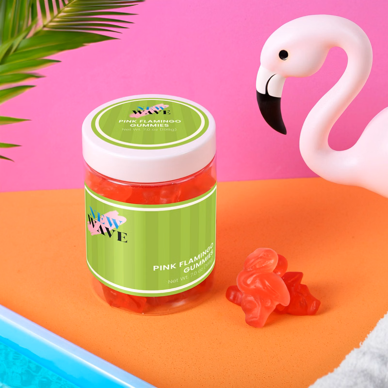 Pink Flamingo Gummies: Large Jar