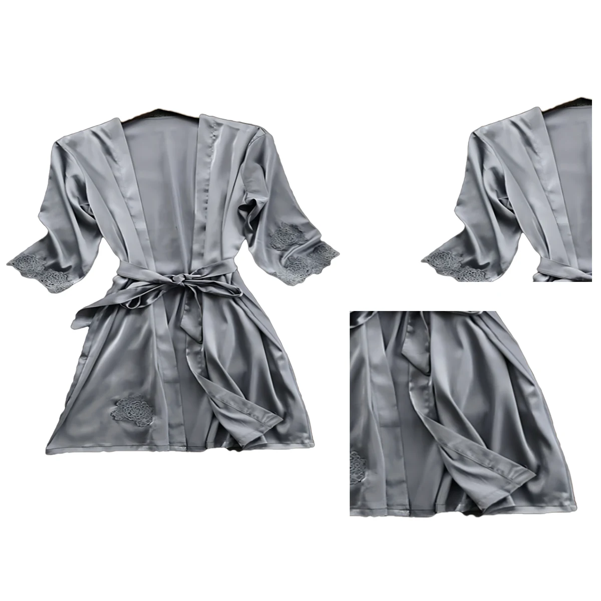 MOQ 10 PCS Versatile Silk Pajamas 1
