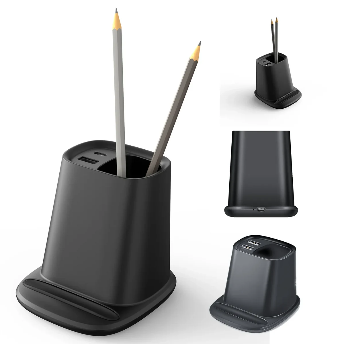 3 In 1 Desktop Wireless Pen Holder 1