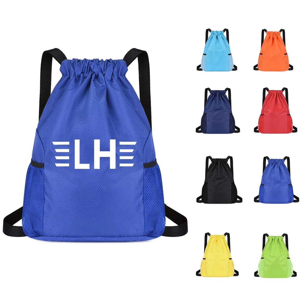 Wide Shoulder Strap String Backpacks 1