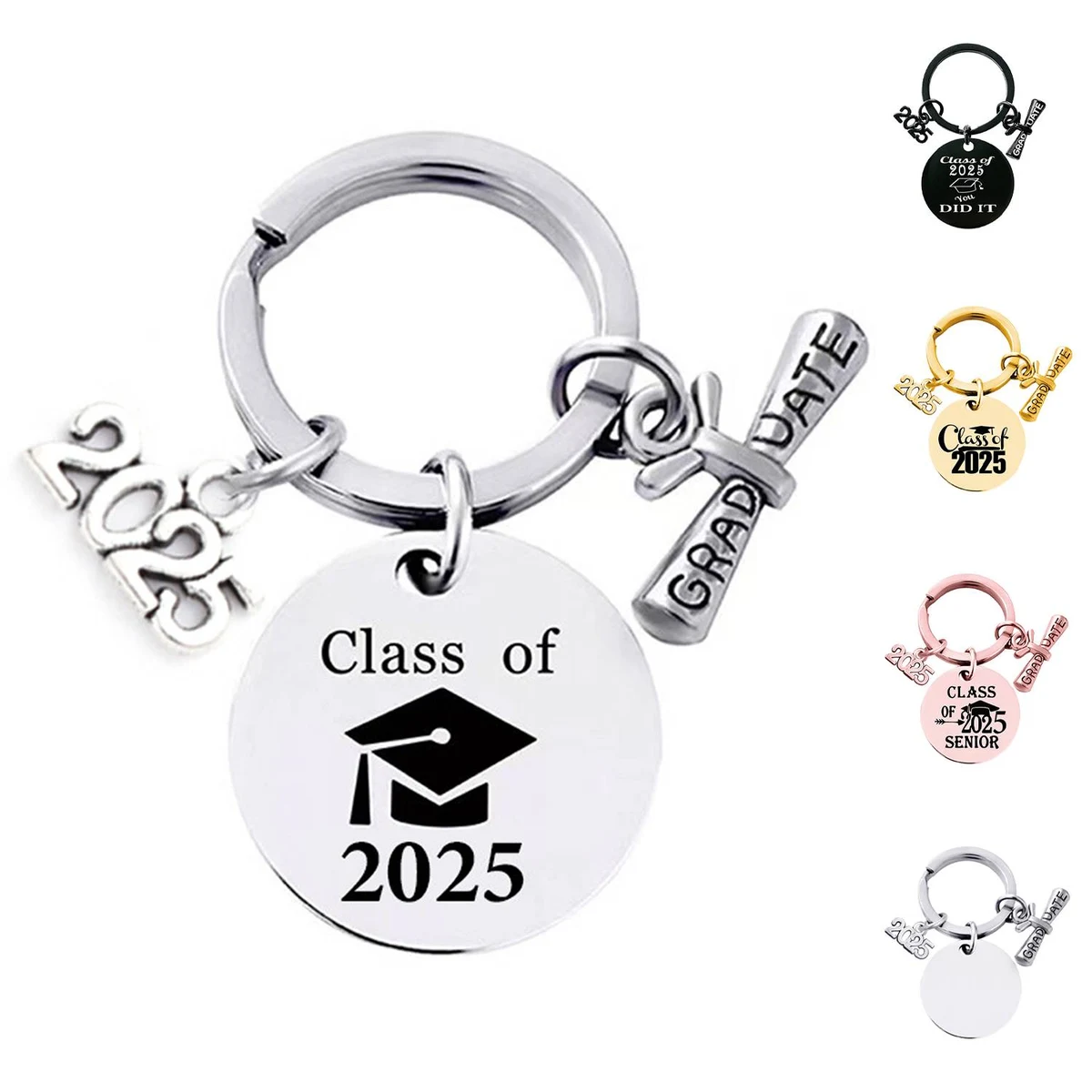 2025 Stainless Steel Graduation Season Keychain 1