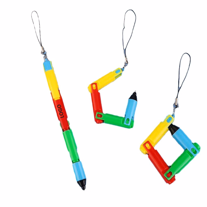 Rainblow Folding Plastic Ballpoint Pen