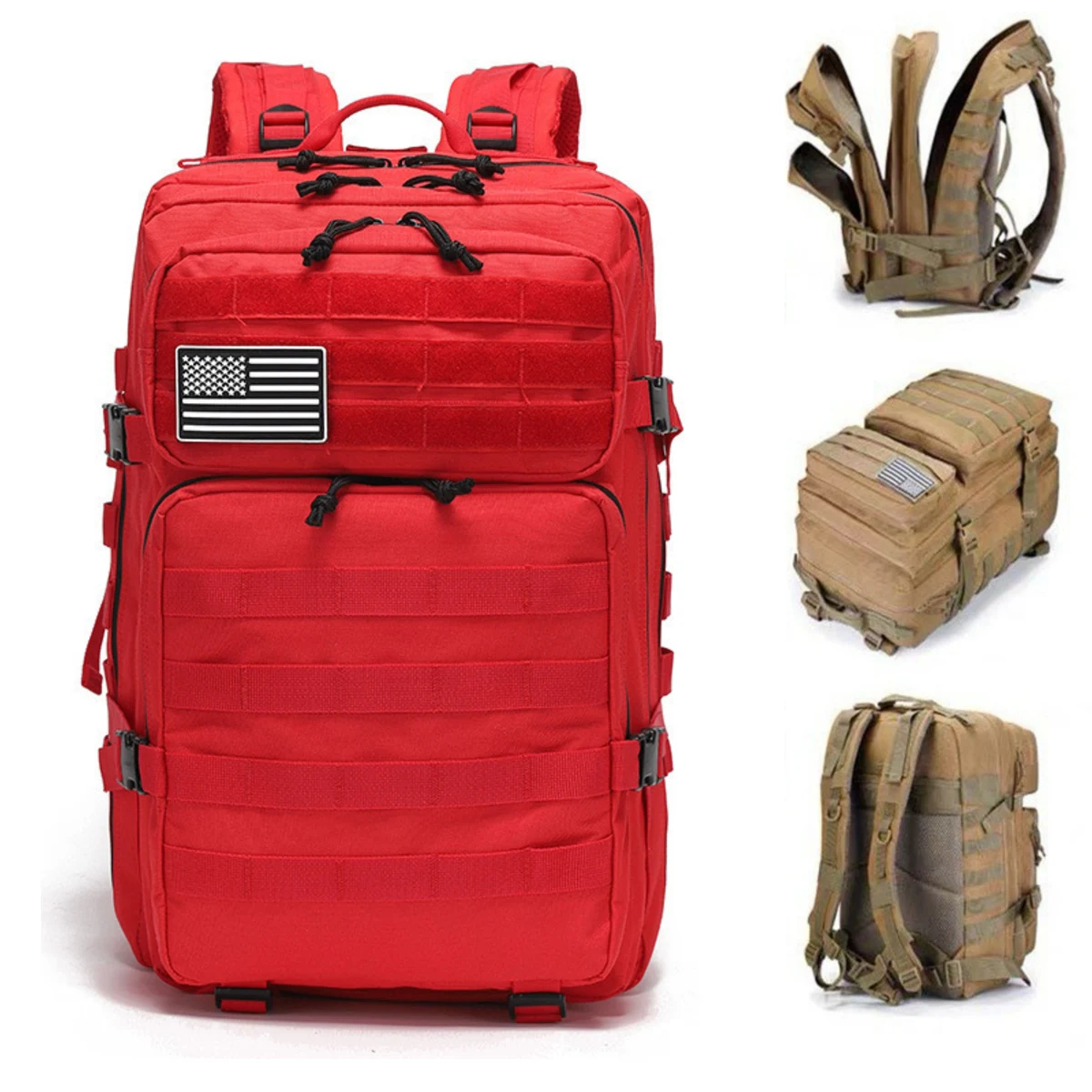 Multi-Compartment Army-Style Rucksack 1