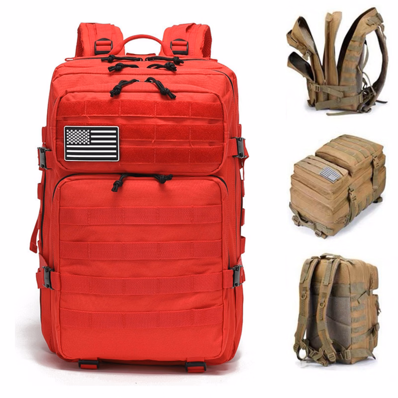 Multi-Compartment Army-Style Rucksack