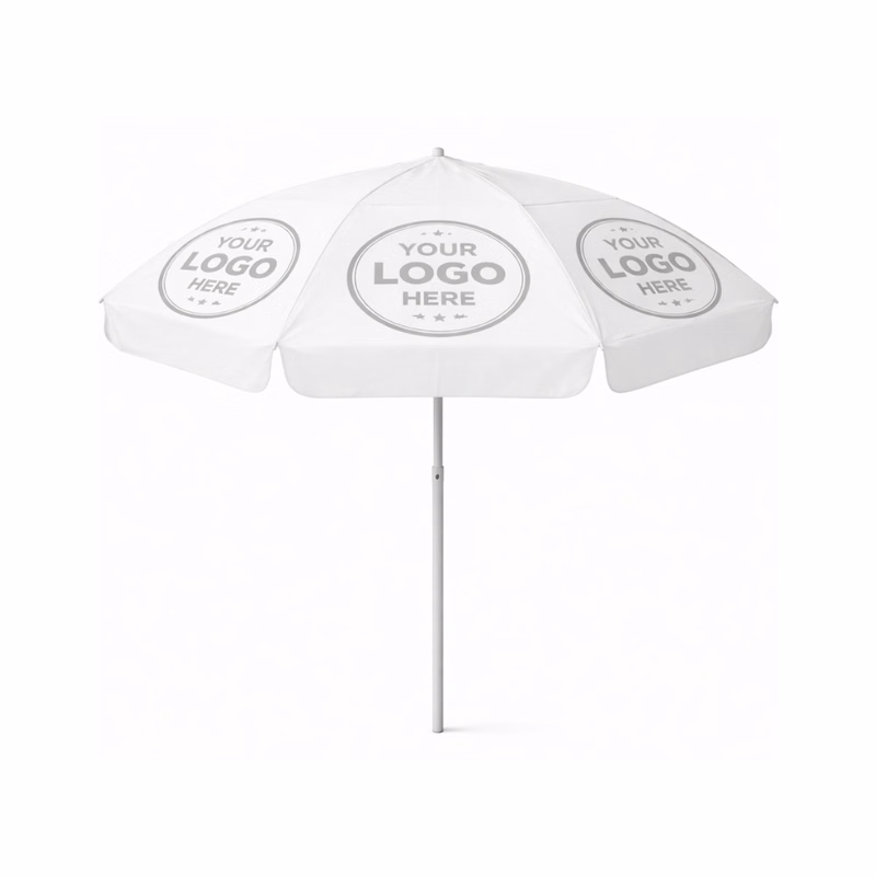6.5' Display Umbrella White w/Logo