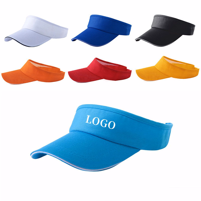 Visor Cap With Adjustable Strap On Back