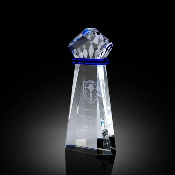 Crown Achievement crystal award 1
