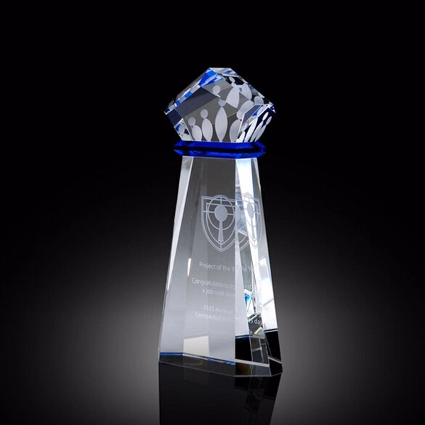 Crown Achievement crystal award