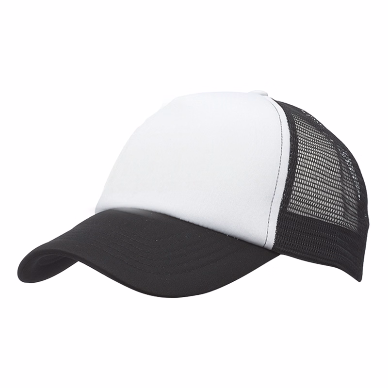Structured Mesh Baseball Hat with Curved Visor