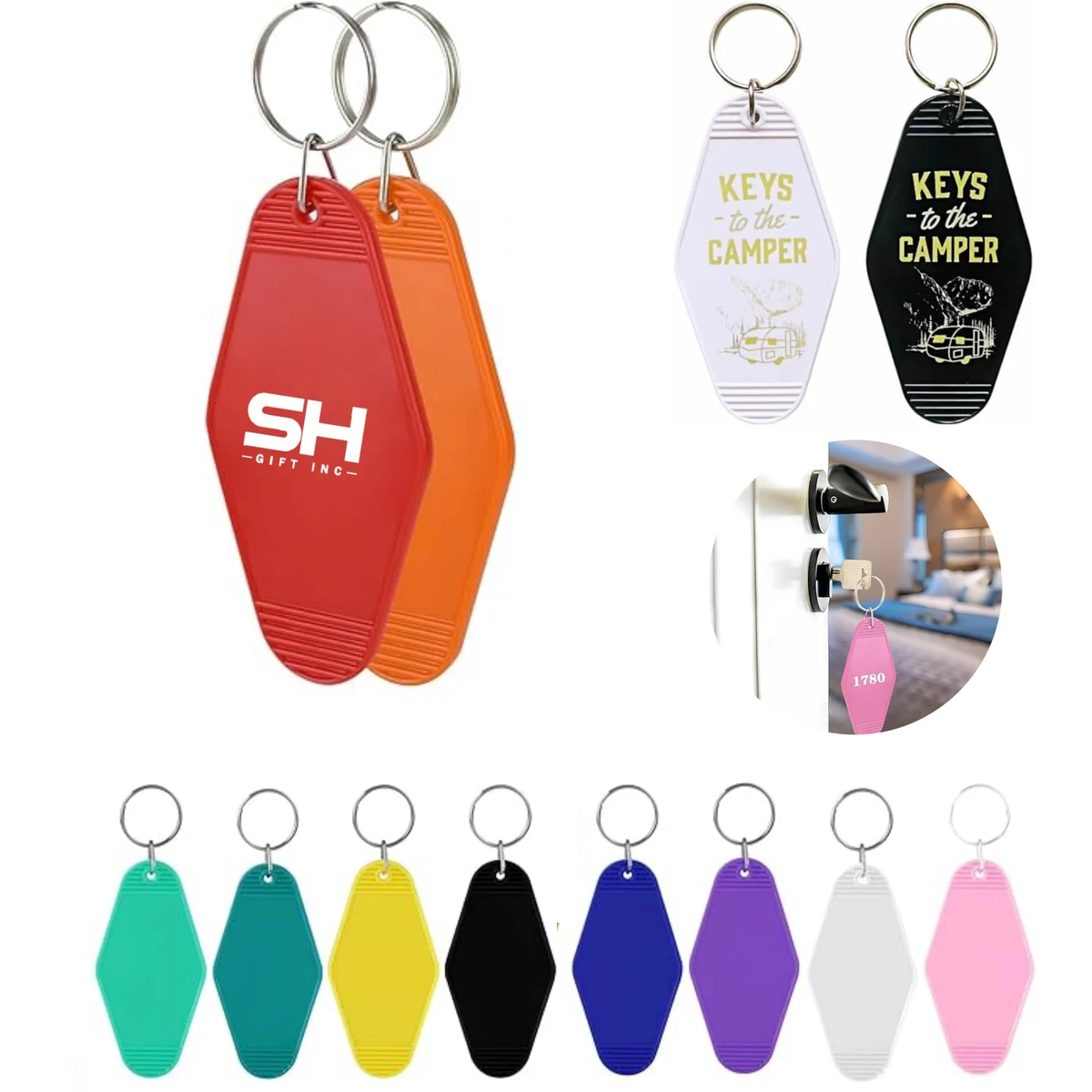 Custom Hotel Motel Keychains 1