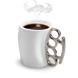Ceramic Brass Knuckles Coffee Mug 1