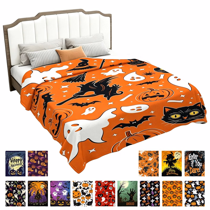 Halloween Decorative Throw Blanket