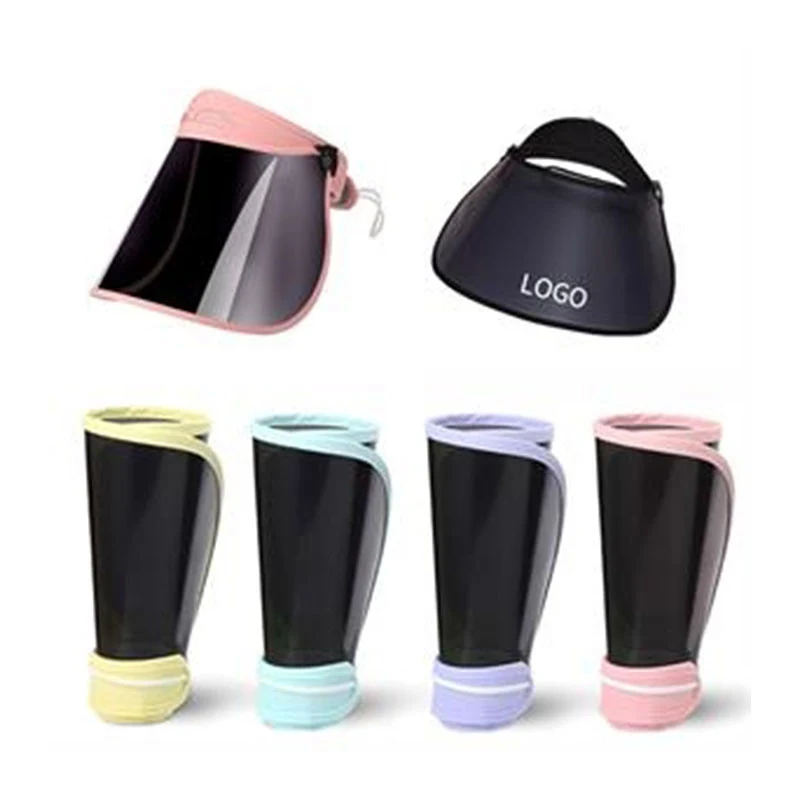 Roll-up PC Sun Visor w/ Detachable Face Shield 1