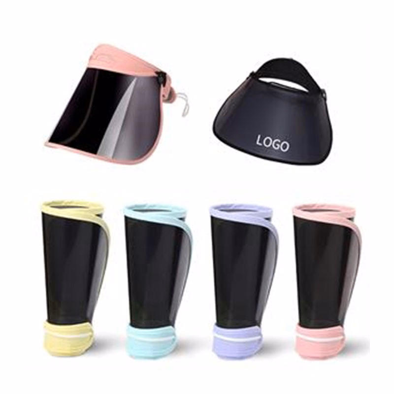 Roll-up PC Sun Visor w/ Detachable Face Shield