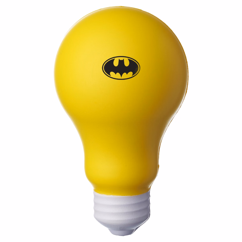 Light Bulb Shaped Stress Reliever w/ Custom Logo