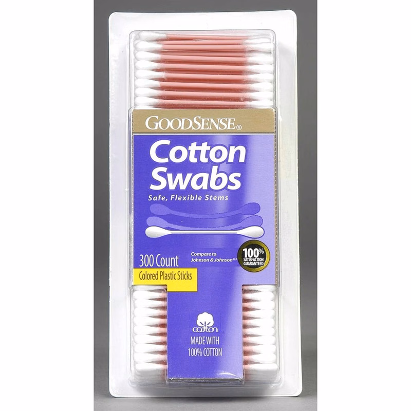 Cotton Swabs - Pink Plastic Stems 300 Pack