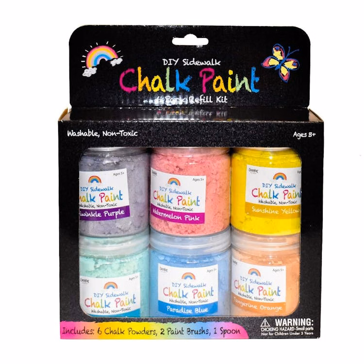 DIY Sidewalk Chalk Paint Refill Kits