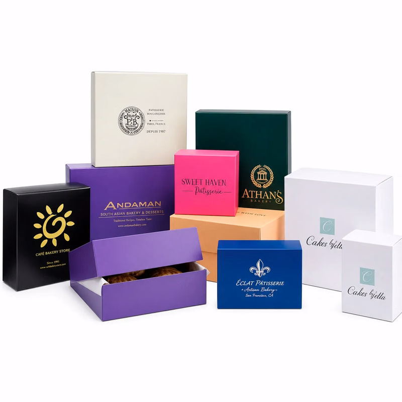Colored Pastry Boxes