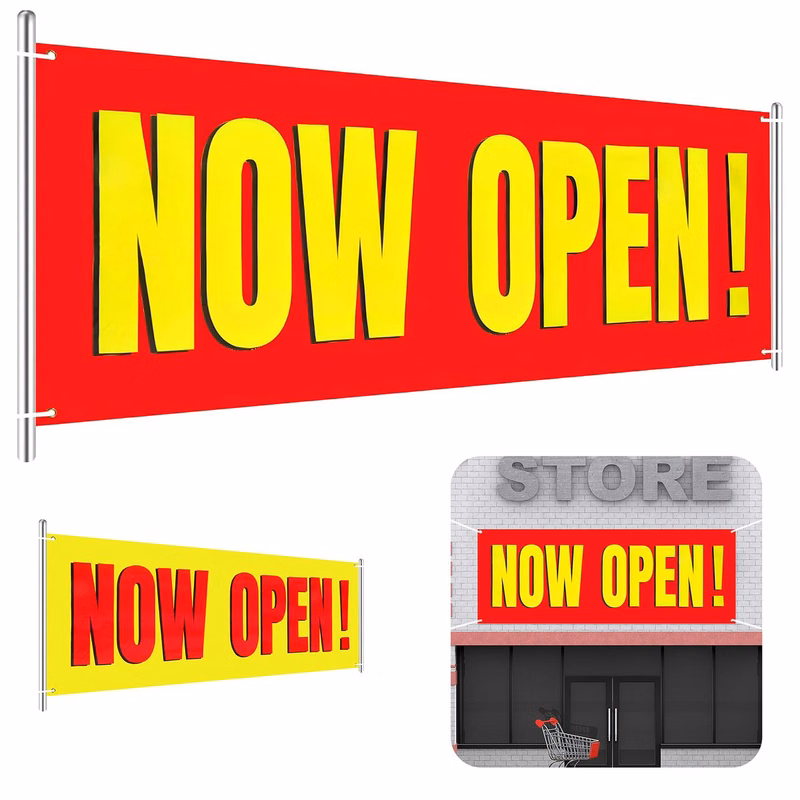 3 x 8 Feet Banner Outdoor Indoor Signs