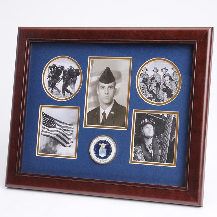 U.S. Air Force Medallion 5 Picture Collage Frame