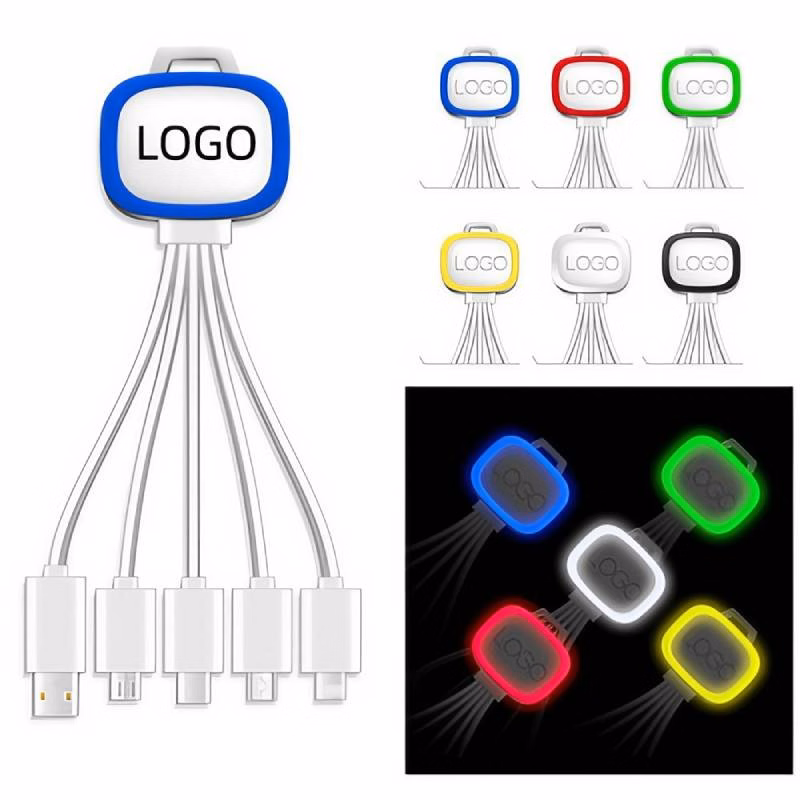 5 in 1 Luminous Data Cable