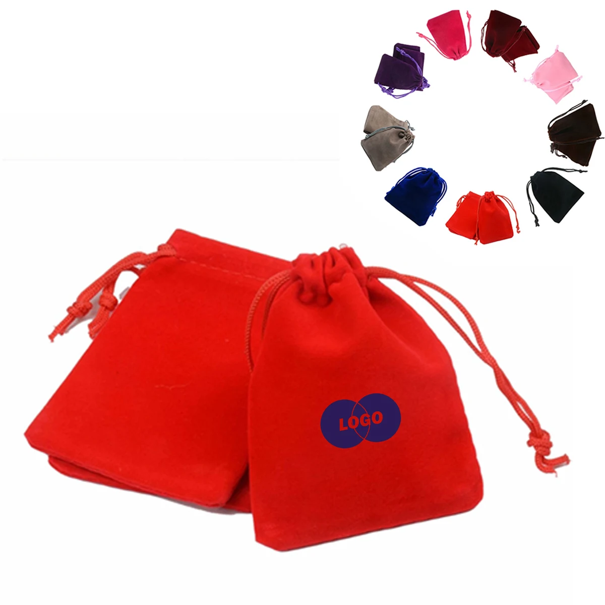 Durable Pile Coating Drawstring Gift Bag 1