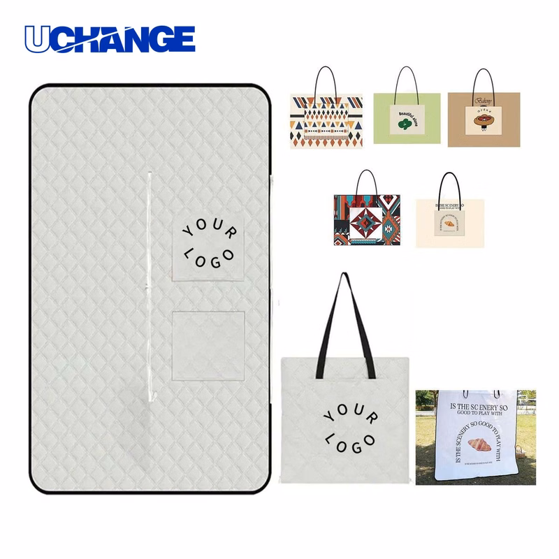 Thickened Oxford Picnic Tote Bag Carrier with Foldable Design
