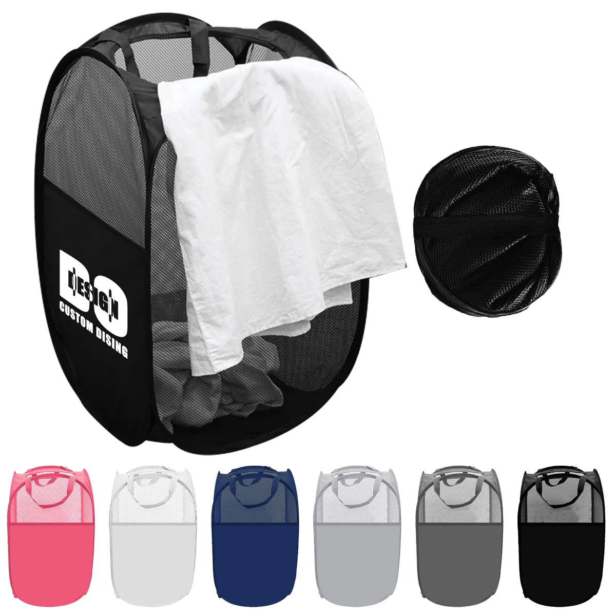 Folding Mesh Laundry Basket 1