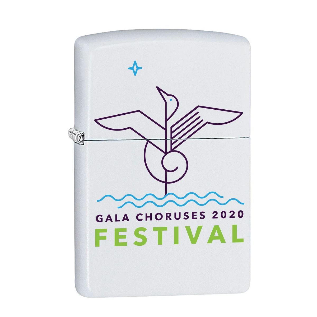 White Matte Windproof Zippo® Lighter 1