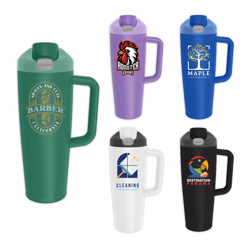 Frost Go 30oz Recycled Stainless Steel Travel Mug with Handle