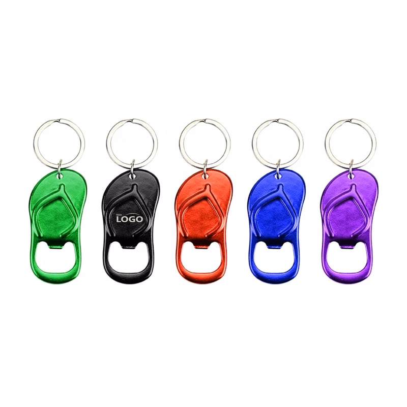 Aluminum Flip-Flop Bottle Opener Keychain