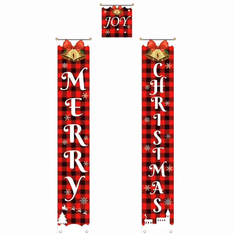 Christmas Window Hanging Flag Door Hanger