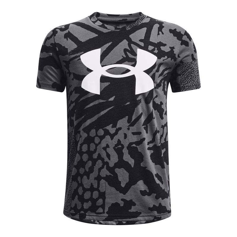 Boys' UA Basketball Big Logo Printed Short Sleeve