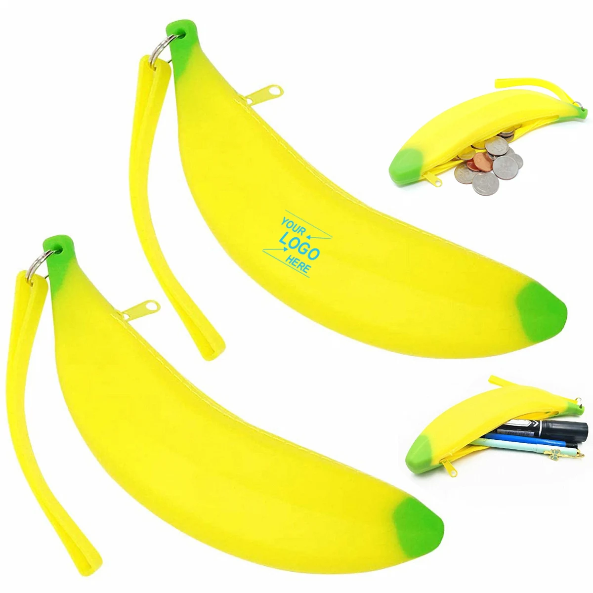 Banana Shaped Silicone Coin Wallet 1
