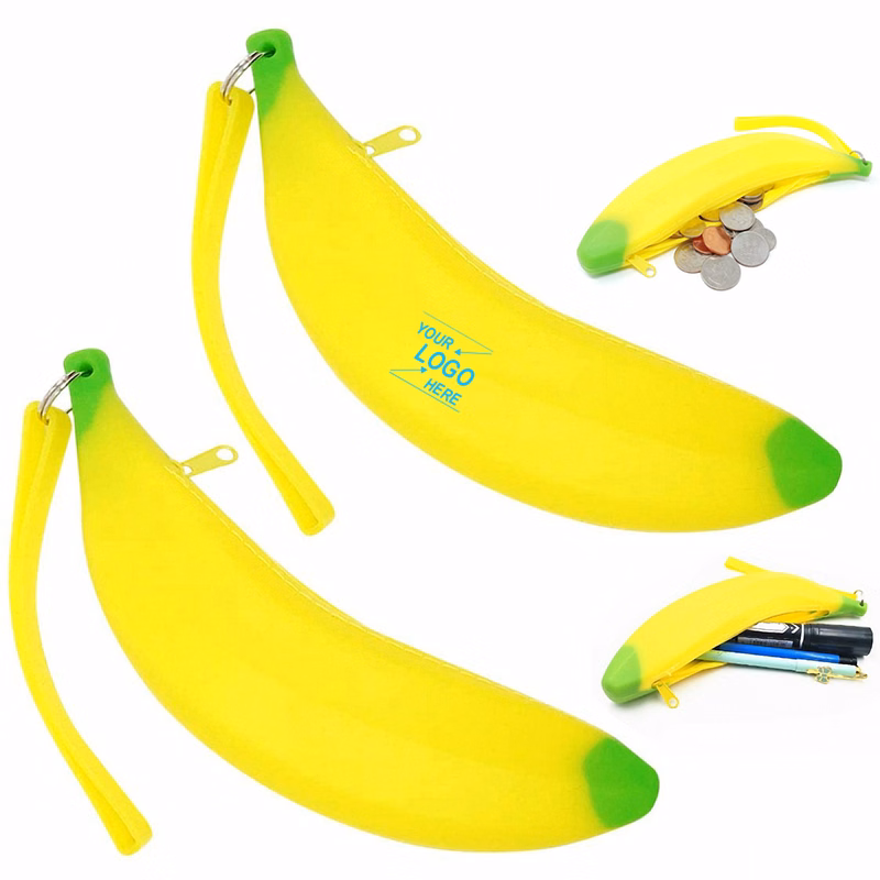 Banana Shaped Silicone Coin Wallet
