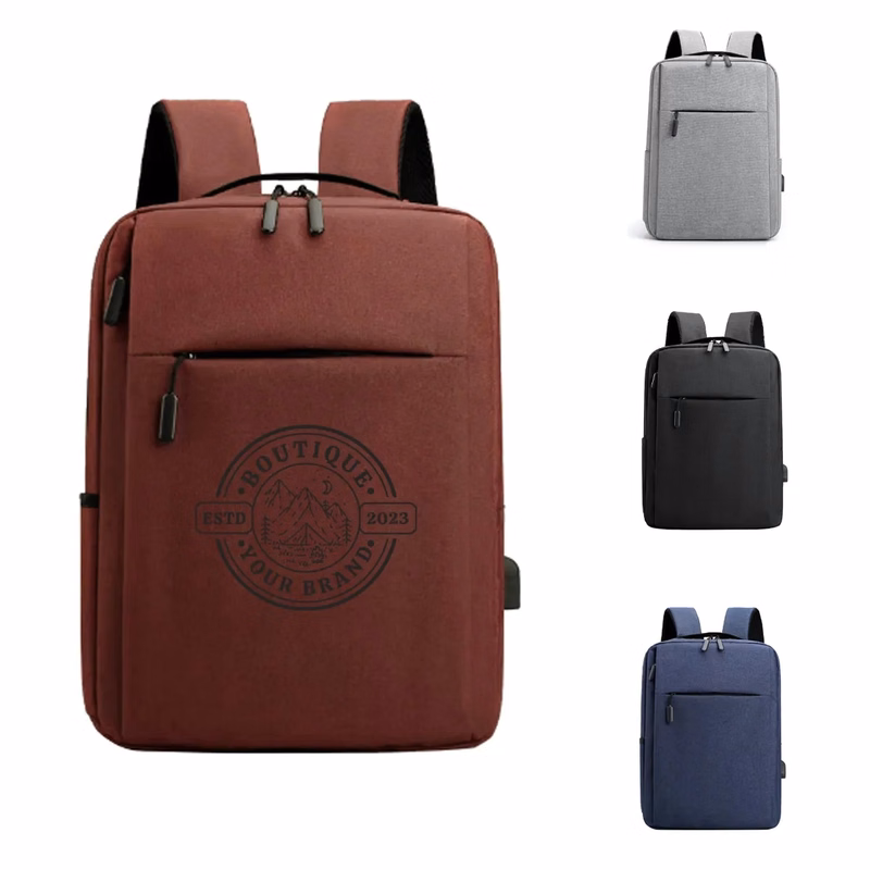 Men's Laptop Business Backpack 15.6 Inch With USB Port