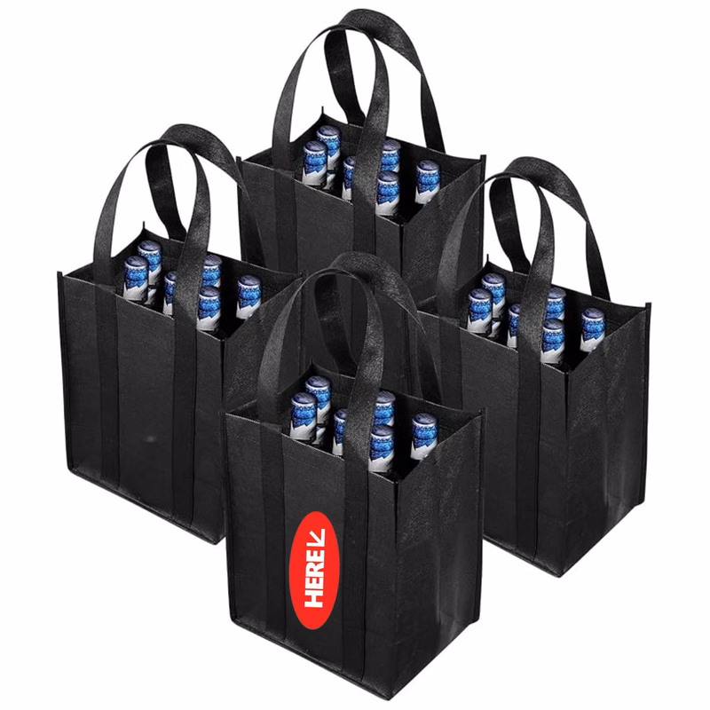 Carrier 6 Bottle Non-Woven Wine Bags