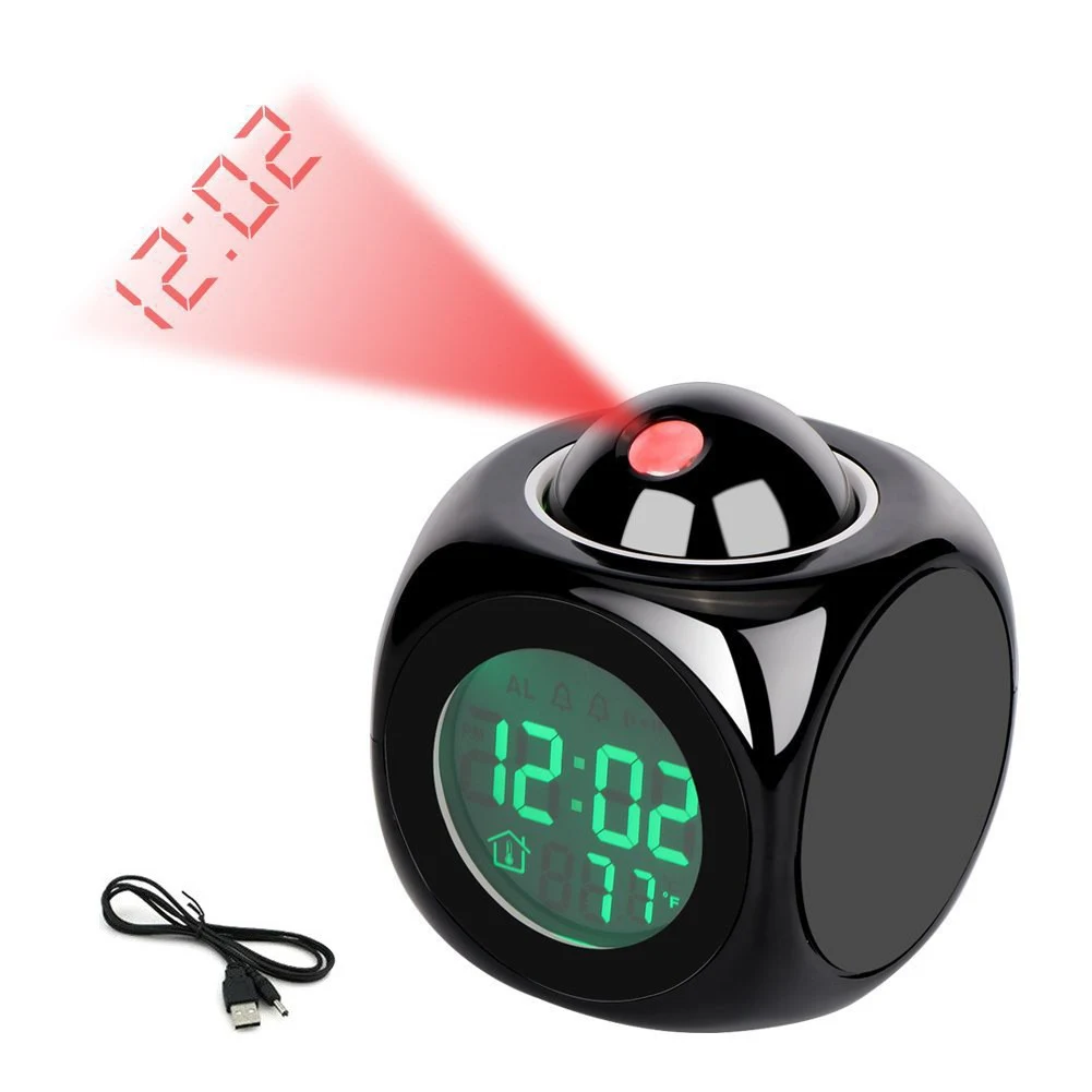 Lcd Time Projection Talking /Alarm Clock 1