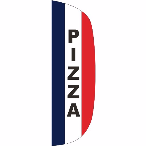 "PIZZA" 3' x 10' Message Flutter Flag