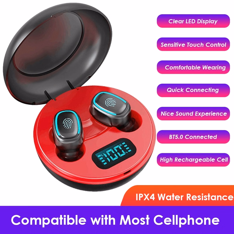 Wireless Earbuds Bluetooth Headphones With Charging Case