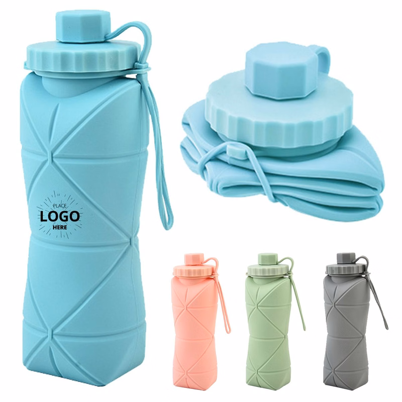 Silicone Foldable Water Bottle With Stretchable Design