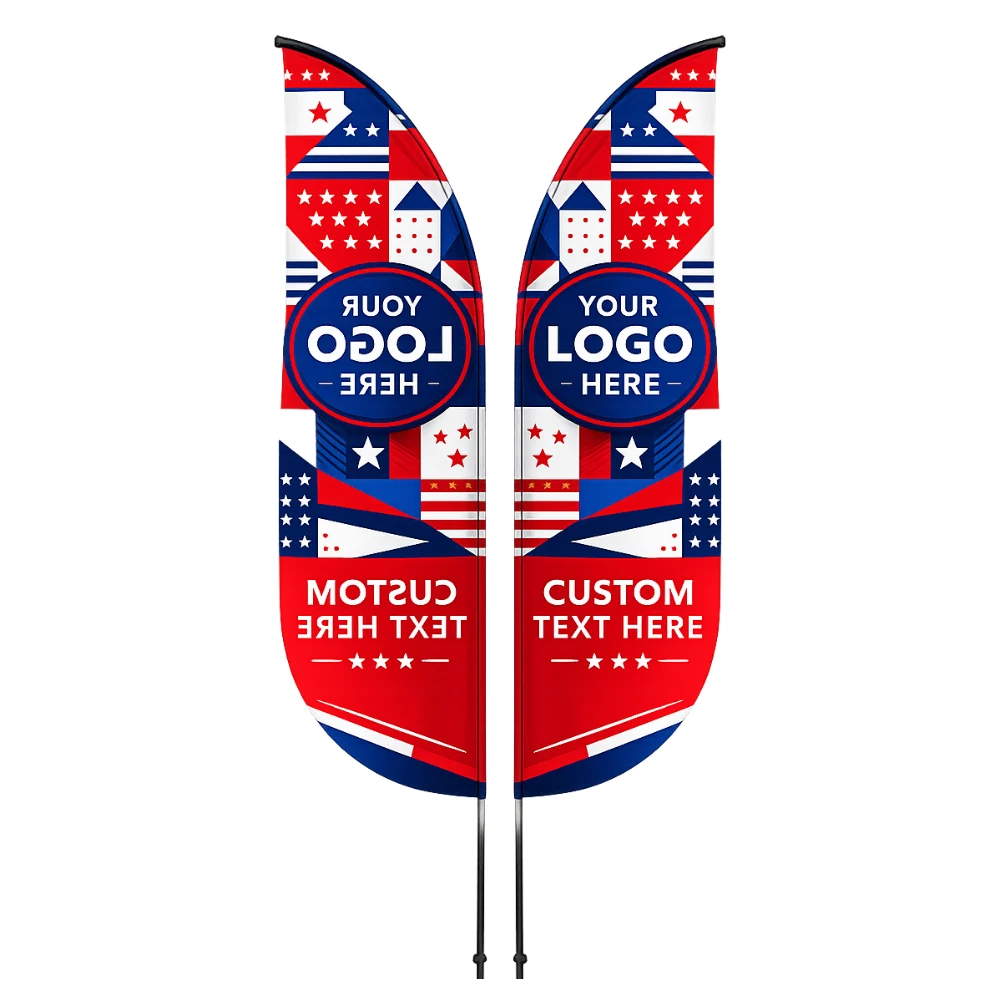 12' Double Sided Curve Flag 1