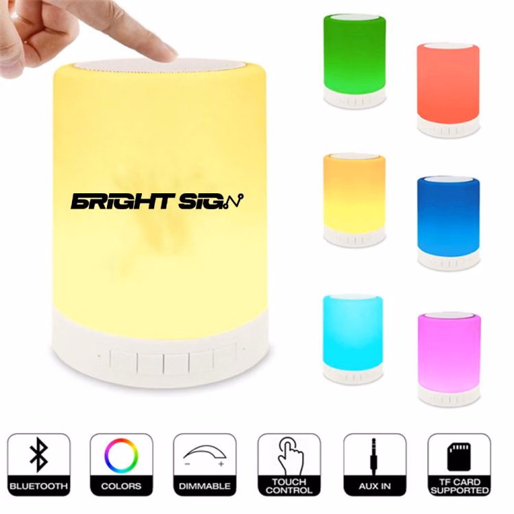 Touch Bedside Lamp with Bluetooth Speaker