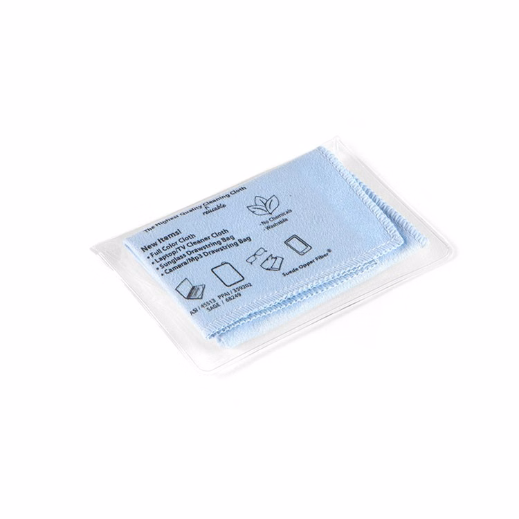 Suede Opper Fiber Cloth in Vinyl Pouch (6"x 6") - 1 Color