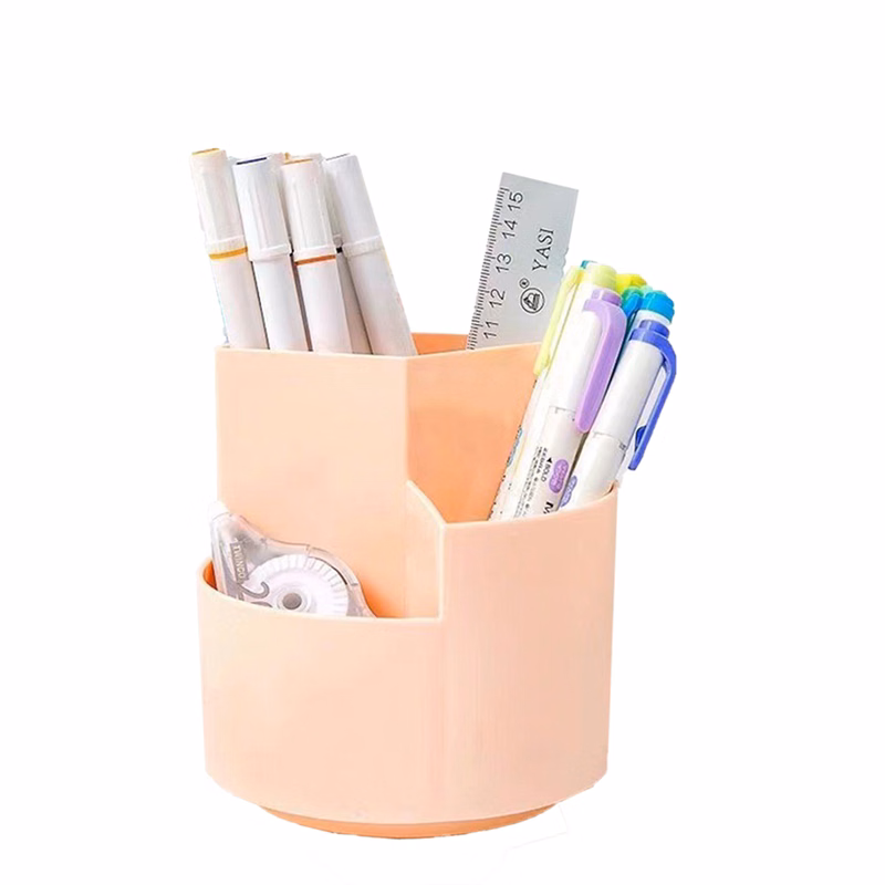Rotating Office Pencil Case Makeup Storage