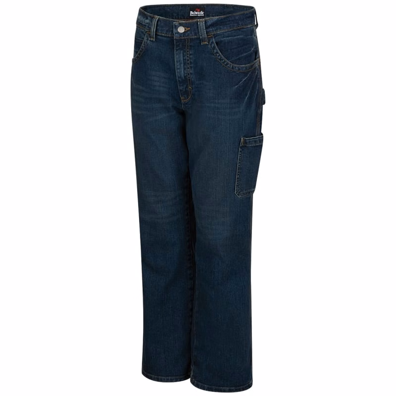 Bulwark Men's Stretch Denim Dungaree Jeans - Odd Sizes - PSJ6ODD