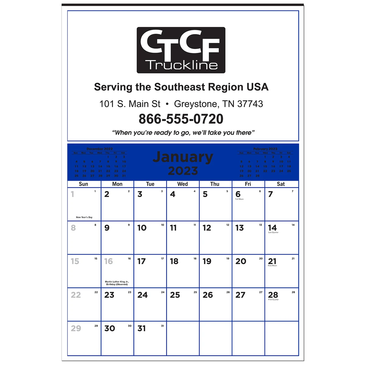 12 Sheet Economy Commercial Wall Calendar 1