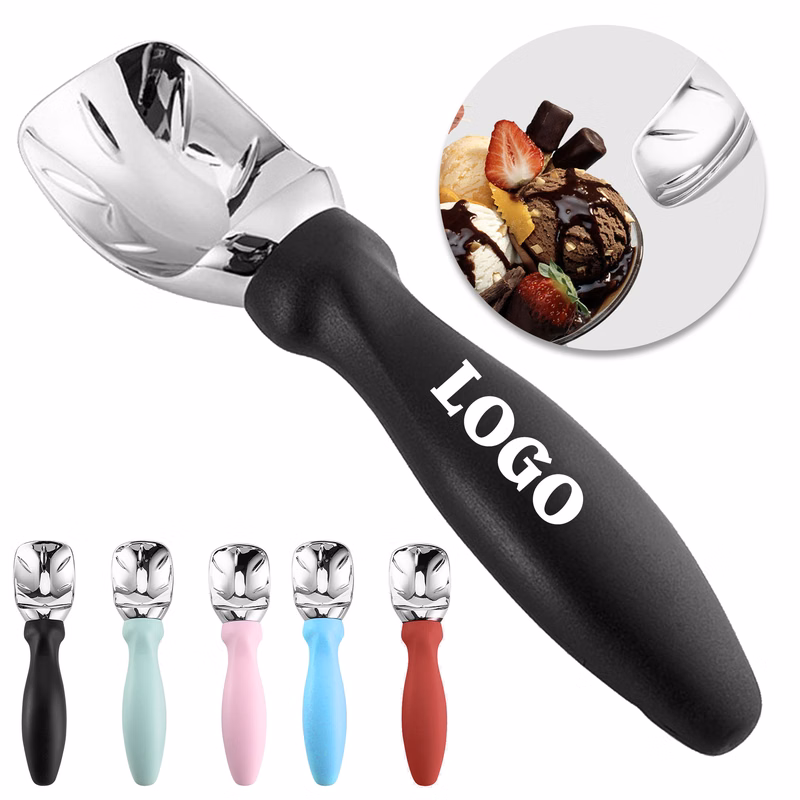 Non-Slip Rubber Handle Ice Cream Scoop